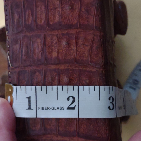 Vintage Crocodile Alligator Leather purse AS Is circa 40s/50s - Picture 4 of 11